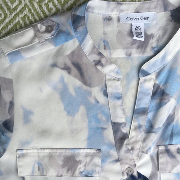 Calvin Klein Sheer Floral Blouse - Picture 3 of 4